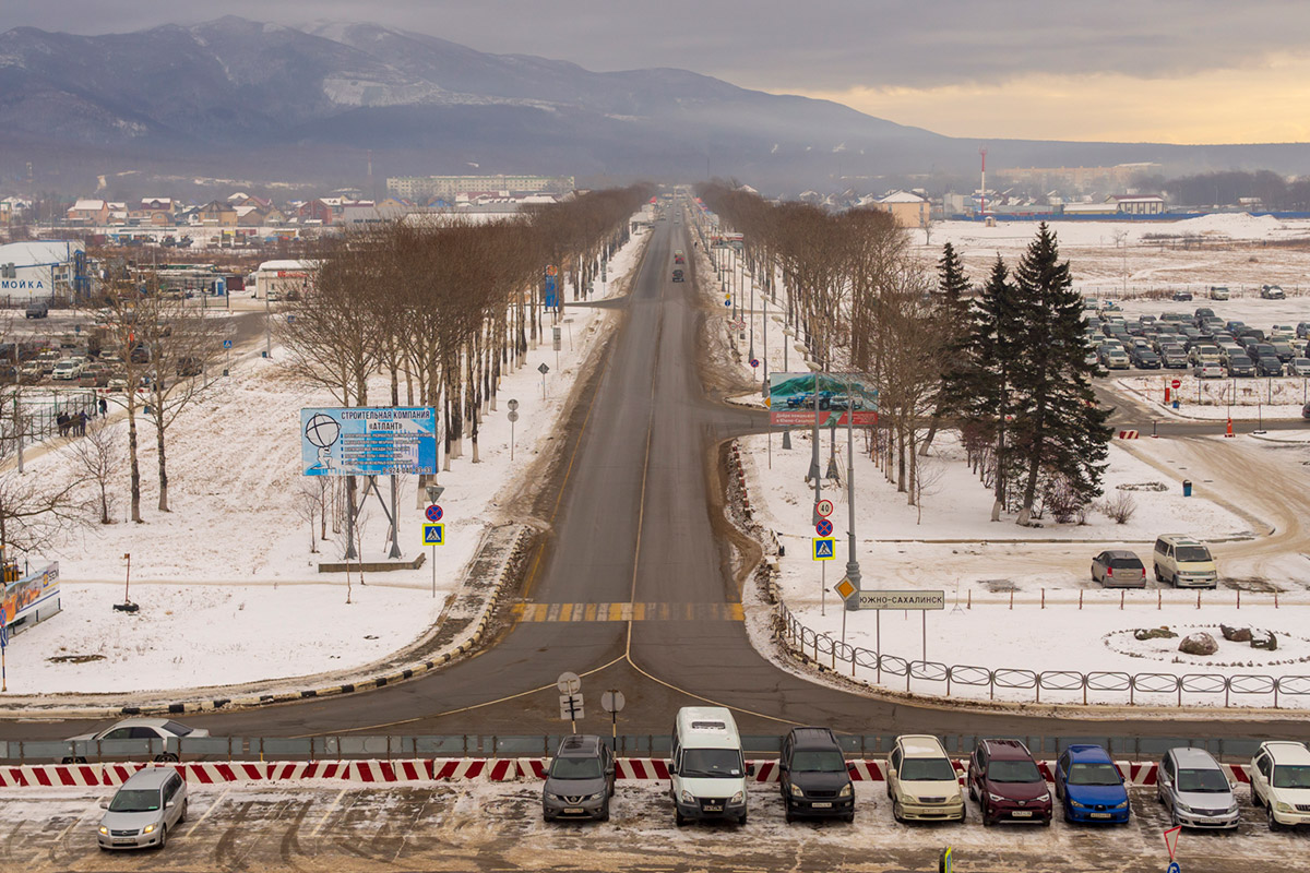 КДЦА. Вид на дорогу в город